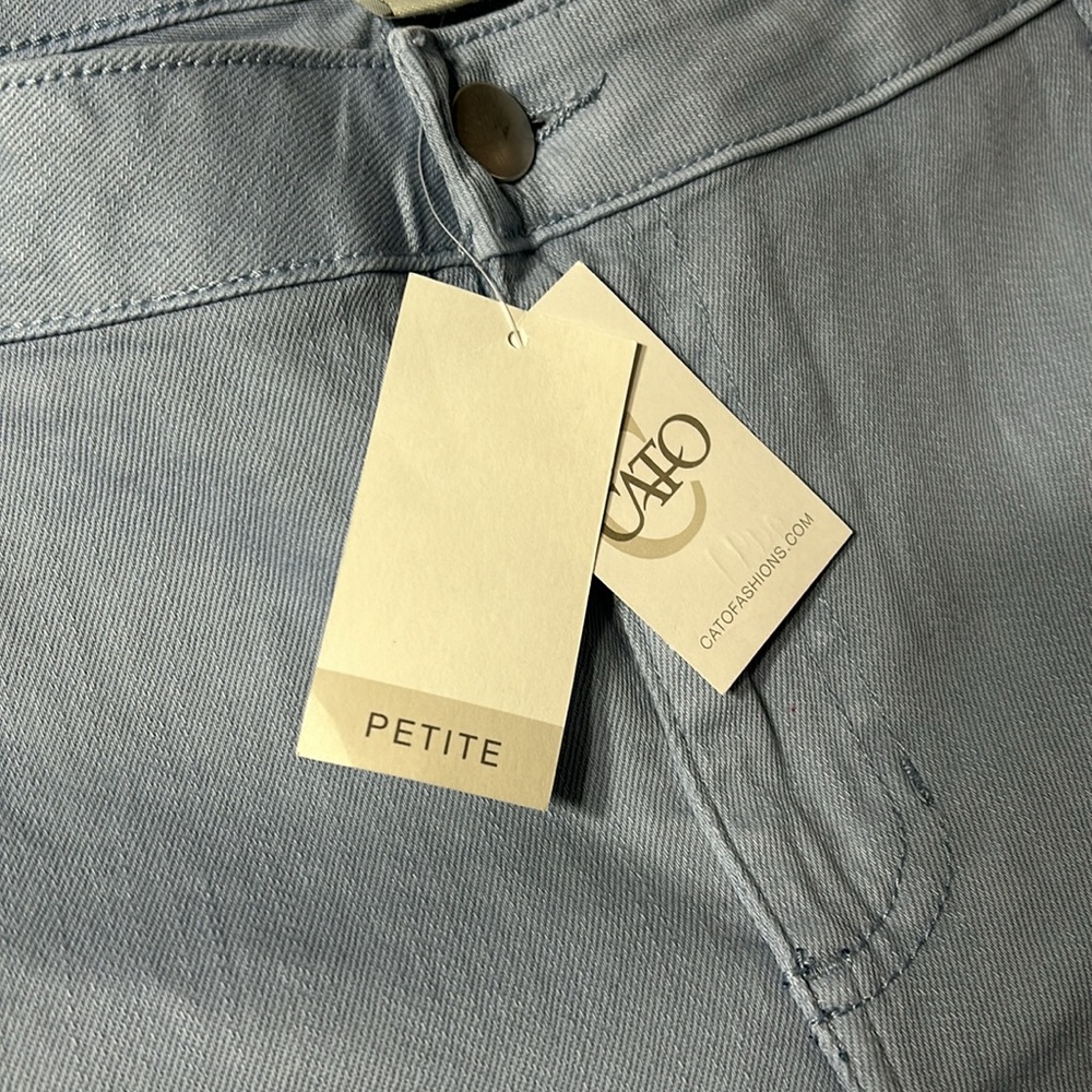 Cato Women 16WP C EST. 1946 Petite Capri Curvy Skinny Cutout‎ Floral Jeans 1159 - Picture 8 of 12